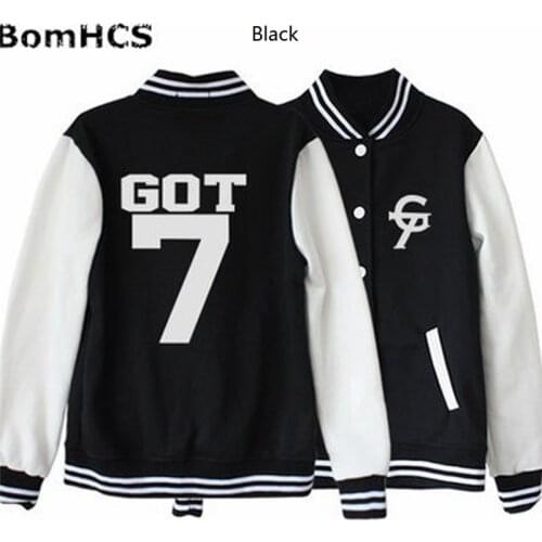 BomHCS Hansung GOT7 Uniform Bambam JB JR Mark Youngjae Jackson Unisex Sweatshirt Baseball Outerwear Coat Jacket