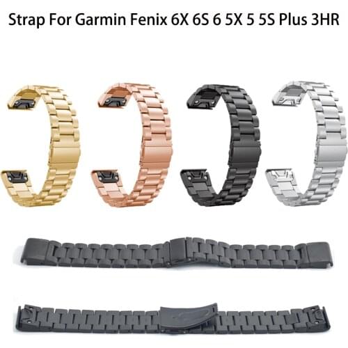 Stainless Steel Band for Garmin Fenix 5 5S 5X 6S 6X 6 Pro Forerunner 935 Smart watch Bracelet Quick Fit Metal Watchband Correa