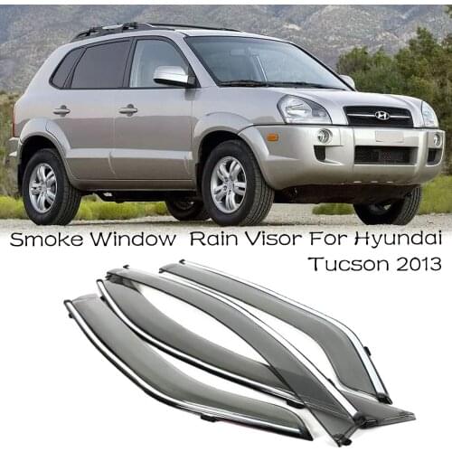 4pcs Blade Side Windows Deflectors Door Sun Visor Shield For Hyundai Tucson 2006-2013