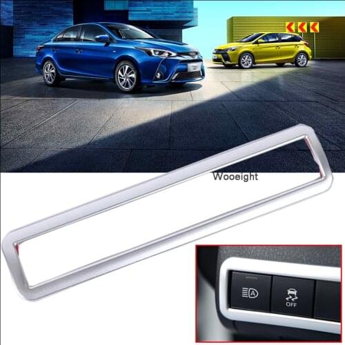 For Toyota Camry 2018 Car Styling Inerior Moulding Headlight Lamp Switch Button Cover ABS Trim Frame