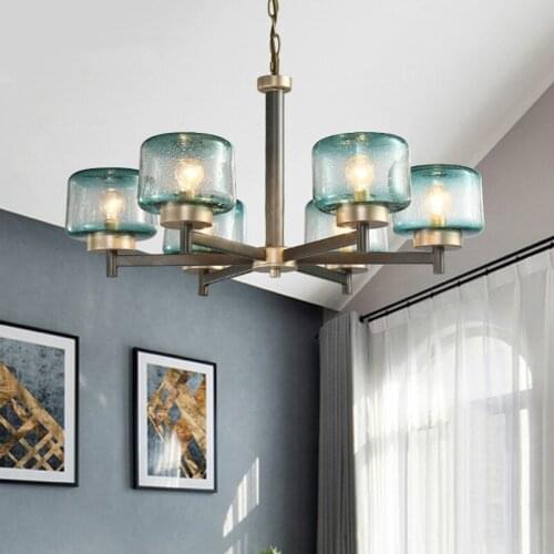 Living Room Decoration E14 Led Chandelier Modern Chandelier Lighting Glass Shades Pendant Lighting Indoor Lighting Fixtures
