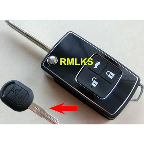 RMLKS Modified Folding Flip Remote Key Shell Fit For old Excelle Car Key Blanks Uncut DWO4R Blade