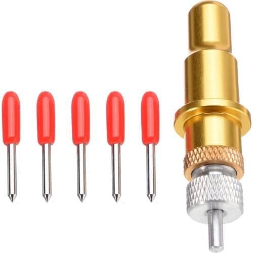 5pcs 45 Degree with 1pcs Blade Holder Tool Set for Vinyl Plotter Cutter Power Tools