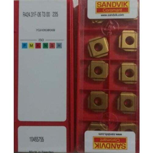 ORIGINAL 10PCS CARBIDE INSERT R424.31F-06T3 00 235