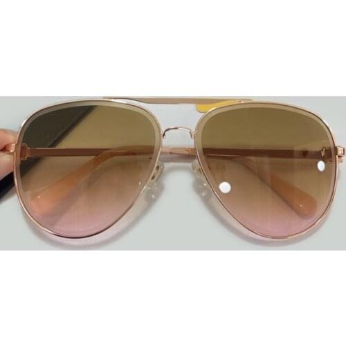 Pilot Retro Style Women Men Luxury Vintage Brand Alloy Gradient Lens Eyewear Oculos De Sol Feminino