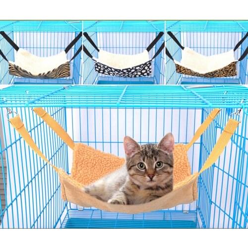 Pet Cat Plush Thicken Hammock Kitten Warm Mat Accessory Hamster Cage Toy Puppy Bulldog Chinchilla Small Animals Hedgehog Product