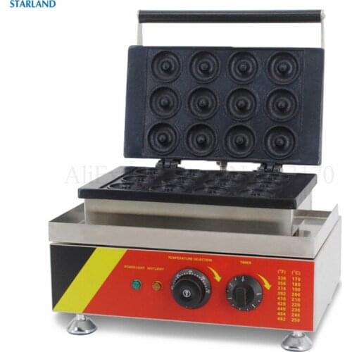 Commercial Donut Machine Doughnut Maker12 Donuts Molds 220V / 110V Stainless Steel