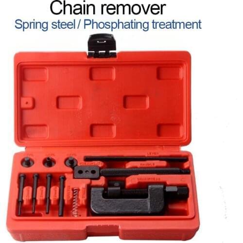 Motorcycle Bike Chain Breaker Splitter Riveting Tool Repair Tools Set Launches Chain Pin Press Handle Motorbike Chain Riveter