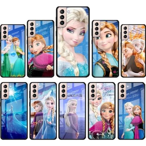 Disney Princess Aisha for Samsung Galaxy S21 Ultra Plus A72 A52 4G 5G M51 M31 M21 Luxury Tempered Glass Phone Case Cover