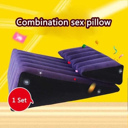 Sex Furniture Wedge Pillow Men And Women Sex Cushion Sexual Support Combination Sex Sofa Inflatable Toys Sex Toys For Couples
