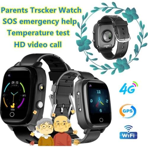 S5P Adult SOS Emergency Call Alarm clock Smart Watch Temperature Heart Rate&BP Body GPS WIFI Location Tracking Phone Watch