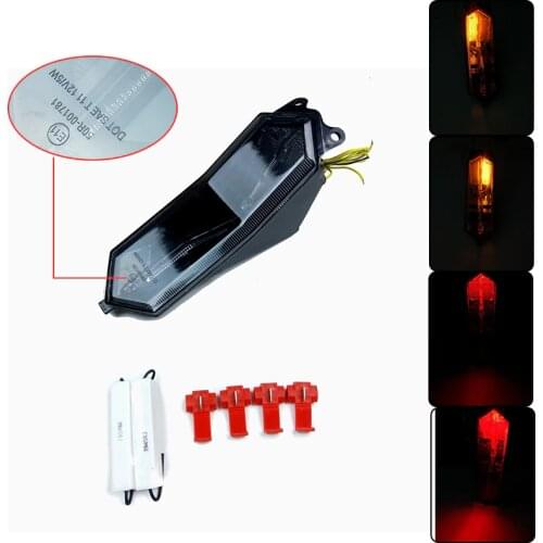 With E-mark For YAMAHA 2015 2016 YZF R1 R1M R1S Led Tail Light Integrated Turn Signals Smoke Lens 100% Brand New