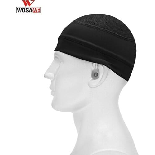 WOSAWE Sport Skull Caps Anti-UV Motorcycle Helmet Hat Running Riding Hiking MTB Bike Bandana Headband Motorcross Headwear