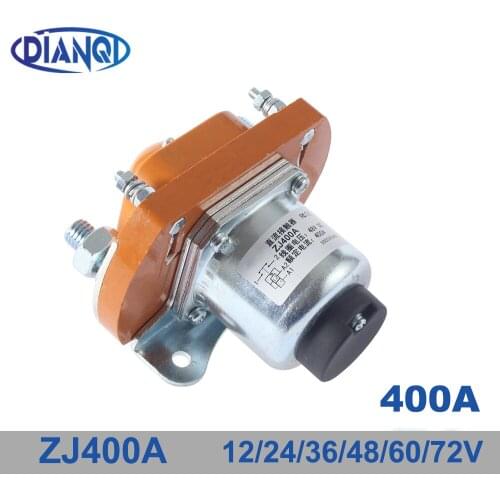 ZJ400A NO (normally open) style Coil Voltage 72V 400A DC Contactor for motor forklift electromobile grab wehicle car winch