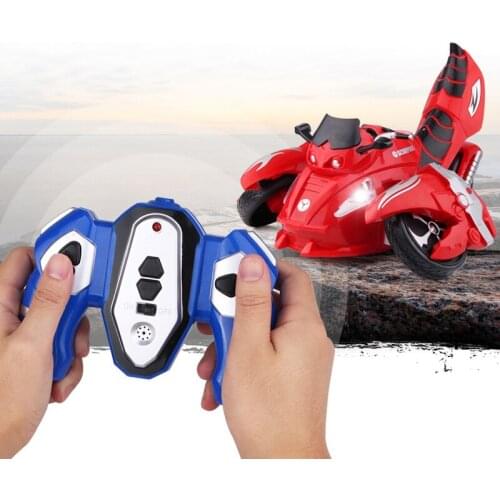 1:18 Children Remote Control Deformation Stunt Car Launch Bullets Rechargeable Remote Control Animal Off-Road deformation Car