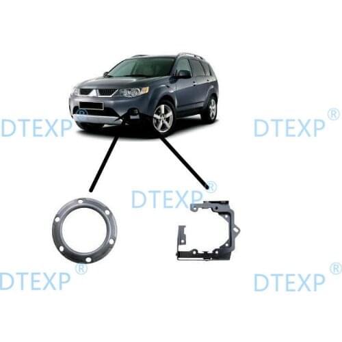 1 Piece Silver Front Bumper Fog Light Cover for Airtreck Lamp Cover for Outlander Ex 2007-2009 Lights Steel Support