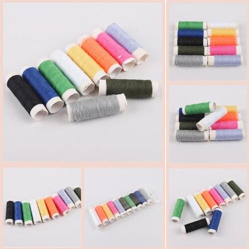 10pcs/set 20M Sewing Thread Polyester Thread Set Strong And Durable Sewing Threads For Hand Machines Sewing Yarn