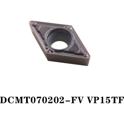 100% Original DCMT DCMT070202-FV VP15TF 10pcs CNC lathe Insertion Carbide Insert Machined Blade Imported From Japan Efficient FV