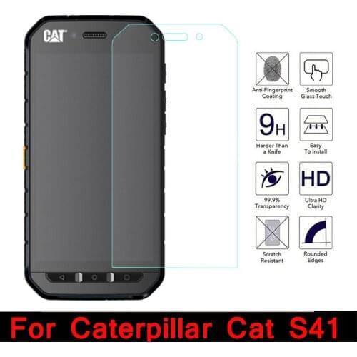 2.5D Tempered Glass for Caterpillar Cat S41 9H High Quality Explosion-proof Protective Film Screen Protector for S41 Dual SIM