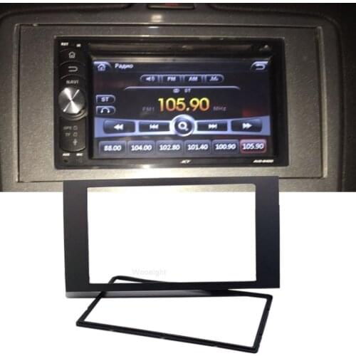 Wooeight 2 DIN DVD Stereo Radio Navigation Fascia Panel fit for FORD Focus II C-Max S-Max Fusion Transit Fiesta III 2006 2008