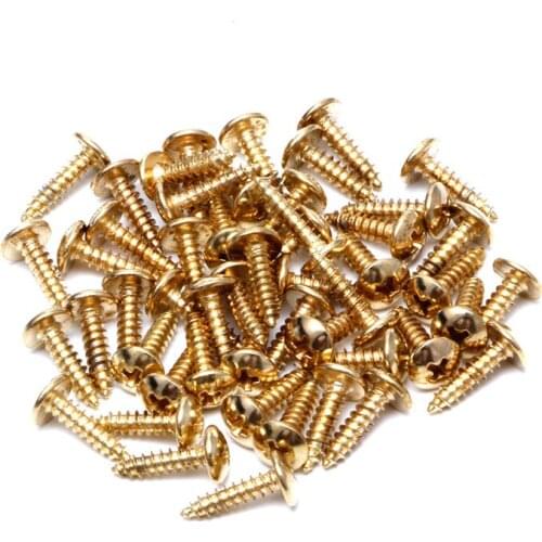 50Pcs Black Guitar Bass Pickguard Mounting Screws for st TL SG LP Guitar