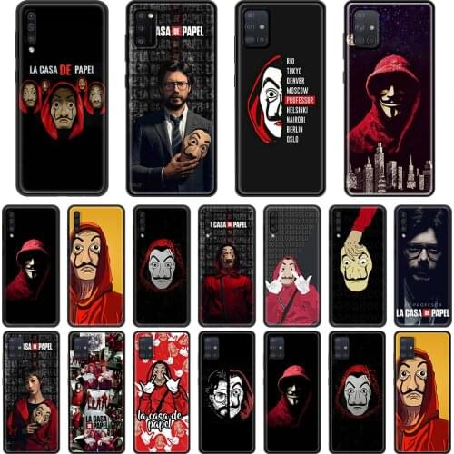 Case for Samsung Galaxy A51 A71 5G A50 A70 A11 A21s A31 A41 A42 A91 A01 TPU Soft Cases Cover La Casa De Papel