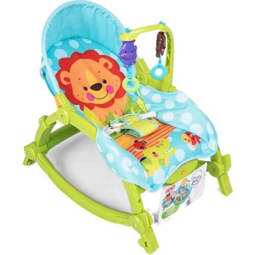 Baby Bouncer Folding Rocking Chair Dining Chair Placating Cradle Shaking Multi-functional Rocking Chair Baby Portable Rocker