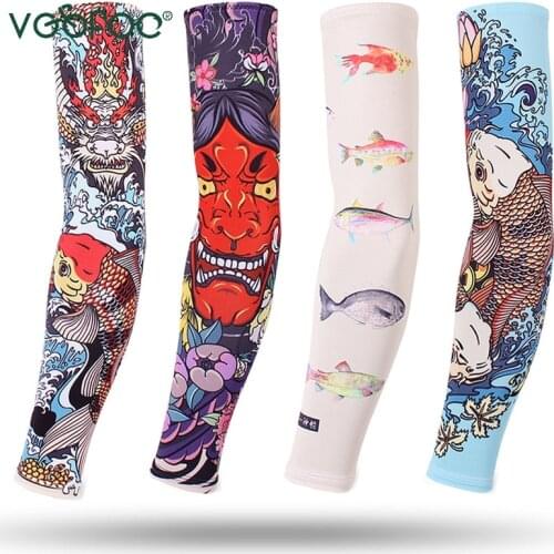 Breathable Fishing Arm Sleeves UV Protection Basketball Elbow Pad Fitness Fish Armguards Sports Cycling Arm Warmers Dropshipping