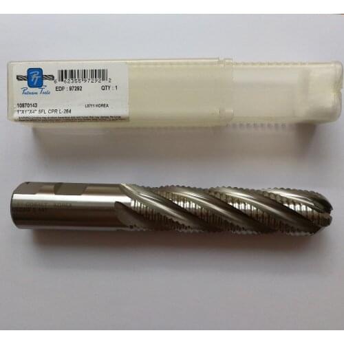 INCH SIZE HSS COBALT ROUGH BALL NOSE END MILLS,5 FLUTES,1"x1"x4" 5FL CPR L-264,GOOD QUALITY