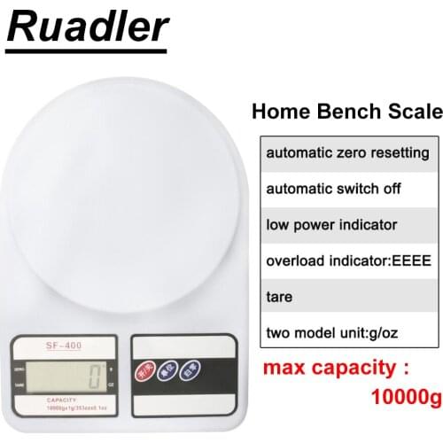 10kg Precise Home electronic scale 1g LCD display Electronic Bench Weight Scale Kitchen Cooking Measure Tools Digital Scale