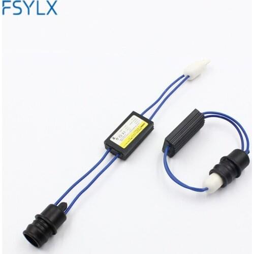 FSYLX 1 Pair 168 194 W5W led canbus decoder NO error Warning Canceller LED load Resistor Aluminum Cover box Can-bus T10