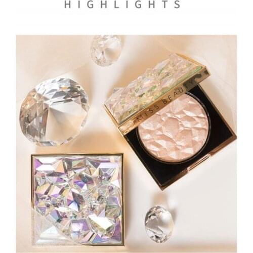 Contour Powder Highlighter Loose Powder Diamond Colorful Three-dimensional Blush Eye Shadow Highlighter Facial Palette TSLM1