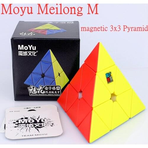 Moyu meilong M magnetic Pyramid cube 3x3x3 Pyramid magic cube 3x3 speed puzzle cube magnet cubo magico