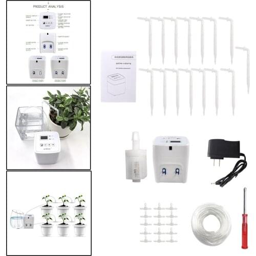 Automatic Drip Irrigation Set with Timer for Deck Garden Vegetable Gardens Houseplants Vacation