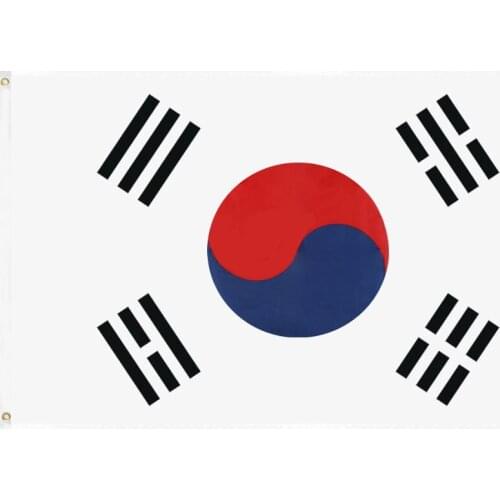 JiaHao Wholesale 100% Polyester Stock 3x5ft Korea Flag