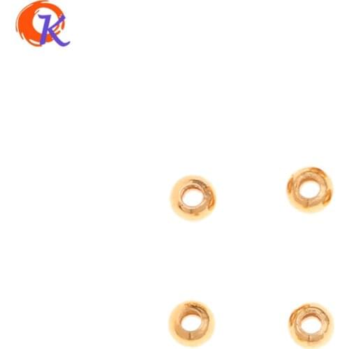 Cordial Design 1200Pcs 3*3MM Jewelry Accessories/Earring Findings/Round Shape/Genuine Gold Plating/Hand Made/DIY Beads Making