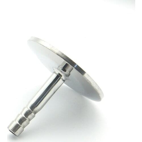 12.7mm Hose Barb x 34mm Ferrule OD 304 Stainless Steel Hex Sanitary Connector Pipe Fitting For Homebrew Fit 0.75" Tri Clamp