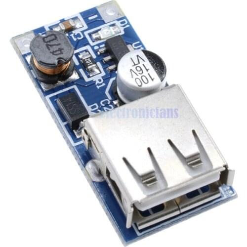 1Pcs DC-DC USB Step Up Power Boost Module 0.9V-5V to 5V 600mA PFM Control Mini Mobile Booster 96% high efficiency