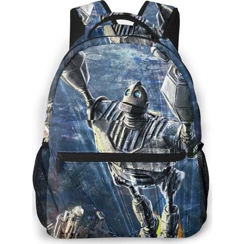 The Iron Giant Backpack for Girls Boys Travel RucksackBackpacks for Teenage school bag