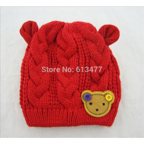 Winter Keep warm knitted hats for boy/girl/kits hats set,scarves, bug/bee infants caps beanine for chilld 5pcs/lot MC02