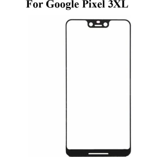 2PCS For Google Pixel 3 XL 3XL Front LCD Glass Lens touchscreen Pixel3 XL Touch screen Panel Outer Screen Glass without flex