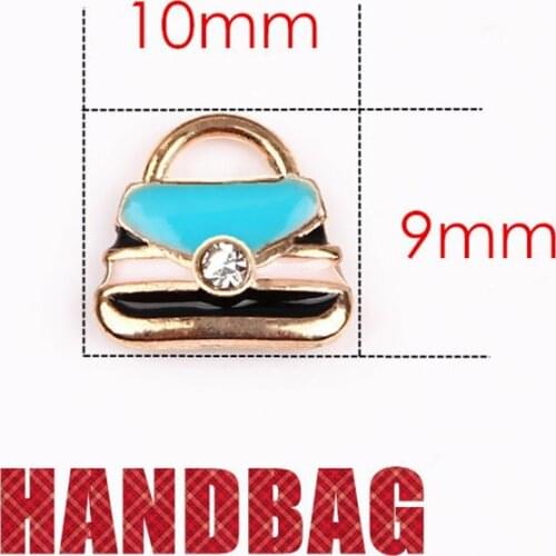 20Pcs/lot Handbag Floating Charms Hand-made DIY for Glass Lockets