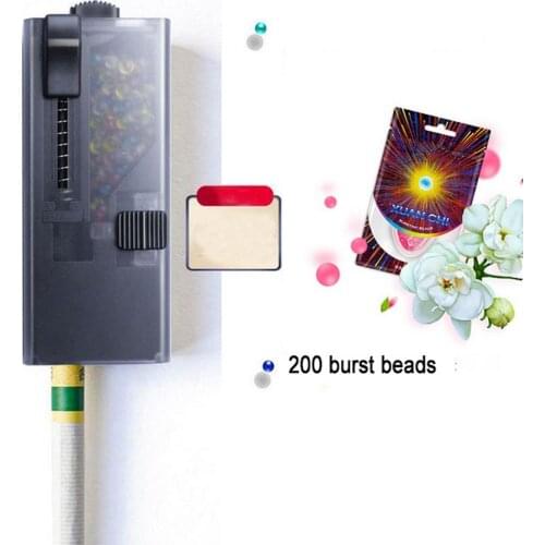 200Capsules DIY Cigarette Popping Capsule Upgrade Box Mixed Bursting Beads Fruit Flavor Smoking Cigarette Explosion Beads Pusher