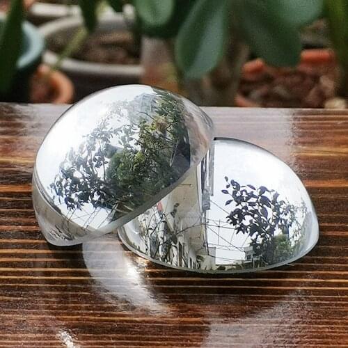 4/5/6cm Crystal Glass Half Ball Decorative Paperweight Quartz Sphere Feng Shui Ornaments Home Decor Figurine Souvenir Gift Craft