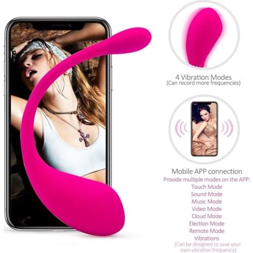 4 Vibration Modes Smart Phone APP Control Vibe Vagina Ball Jumping Egg Magic G-Spot Vibrator Anal Plugs Wand Toy For Woman