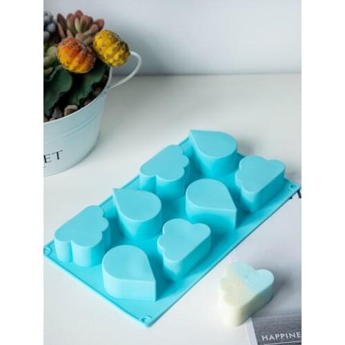 8-hole 3d Raindrop Cloud Silicone Mold DIY Handmade Soap Silicone Mold Fondant Cake Chocolate Mold Resin Mold Soap Making