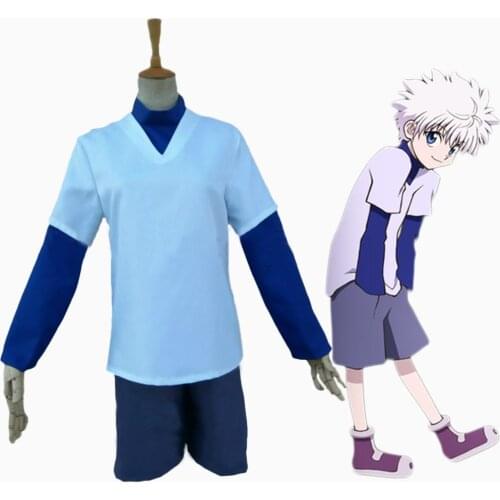 Anime HUNTER×HUNTER Killua Zoldyck Cosplay Costume Uniform Suit Full Set