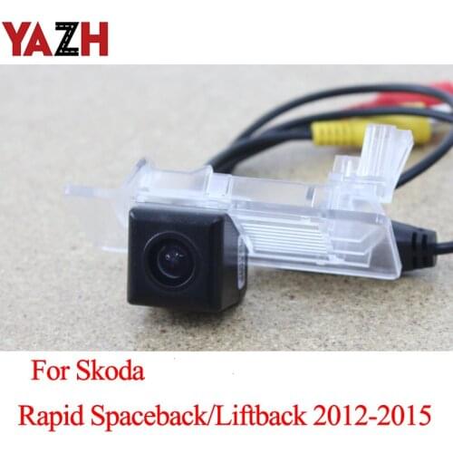 YAZH Car Auto Reversing Rear View Camera Parking Monitor For Skoda Rapid Hatchback / Liftback 2012 2013 2014 2015 Back up Camera
