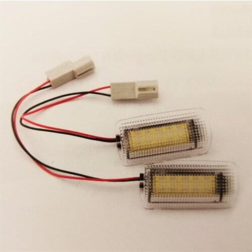 White +Red LED Courtesy Door Light Lamp For Reiz 4D 2004-2009 MARK X 4D 2004-2009 LAND CRUISER 100/120/ 120 Prada 200 2008