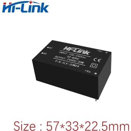Free Ship 5pcs/lot Hi Link 85-264V to 20W 24V 830mA HLK-20M24 AC DC converter module